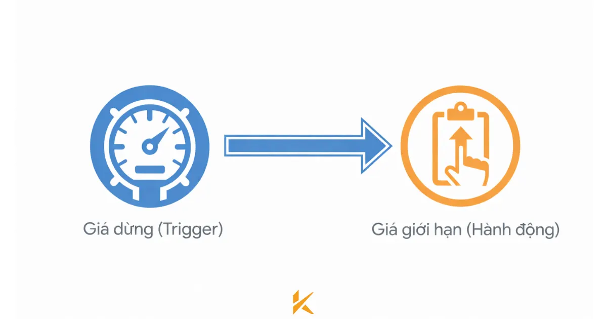 Cấu trúc logic của lệnh Stop-Limit Cấu trúc logic của lệnh Stop-Limit