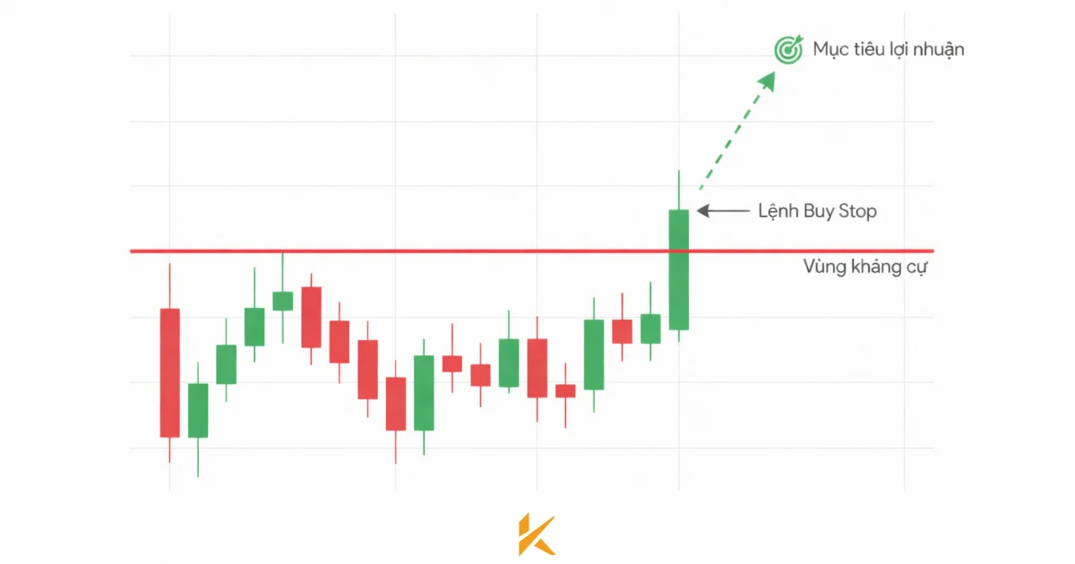 Chiến lược breakout: đặt lệnh buy stop Chiến lược breakout: đặt lệnh buy stop