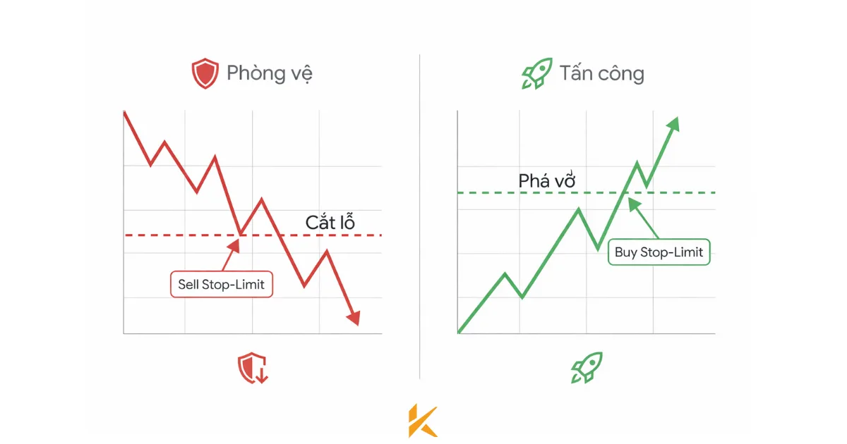 Hai chiến lược cốt lõi của lệnh stop-limit Hai chiến lược cốt lõi của lệnh stop-limit
