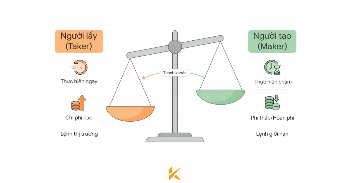 Hệ sinh thái thanh khoản: Taker vs. Maker Hệ sinh thái thanh khoản: Taker vs. Maker