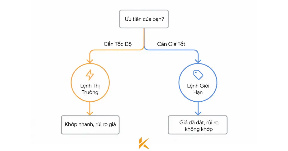 Lựa chọn lệnh thị trường và lệnh limit: Tốc độ hay sự chắc chắn Lựa chọn lệnh thị trường và lệnh limit: Tốc độ hay sự chắc chắn