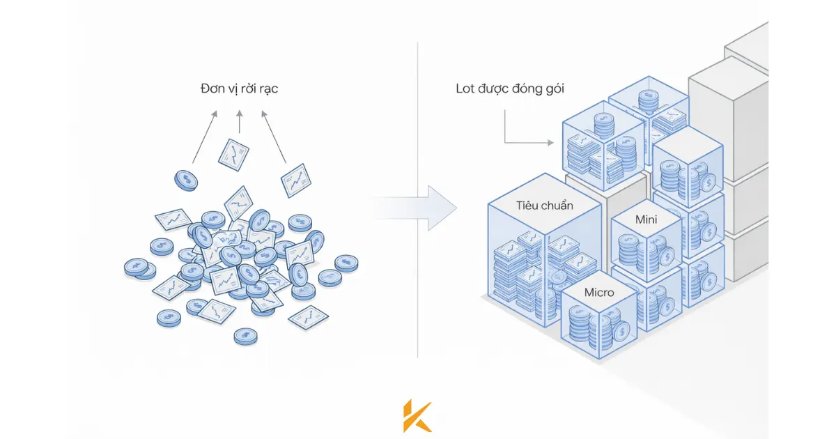 Lot: đơn vị nguyên tử của thanh khoản thị trường Lot: đơn vị nguyên tử của thanh khoản thị trường