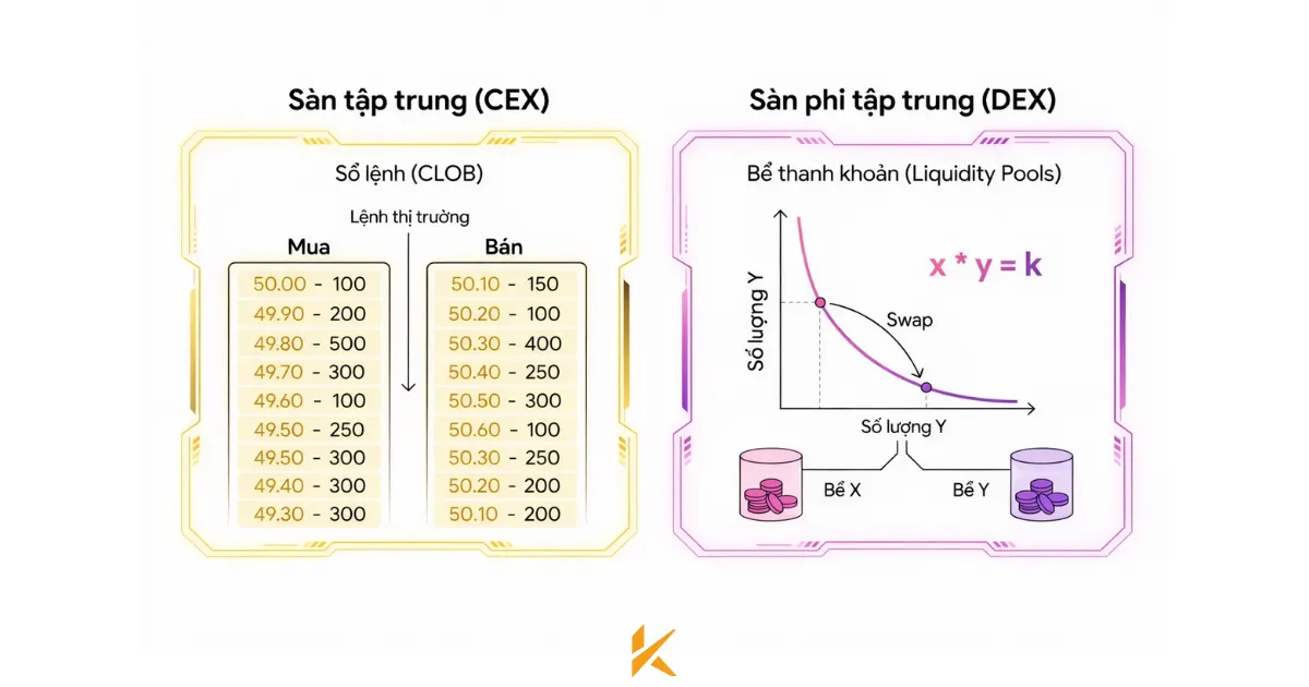 Sổ lệnh CLOB vs. AMM Sổ lệnh CLOB vs. AMM