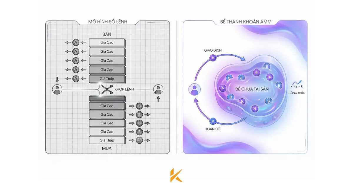 Sự chuyển dịch: Order Book vs. Liquidity Pool Sự chuyển dịch: Order Book vs. Liquidity Pool